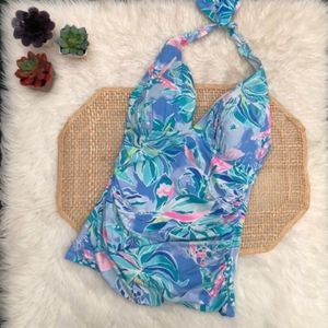 Lilly Pulitzer Bliss Tankini Top Celestial Seas